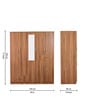 Kibo 5 Door Wardrobe In Lyon Walnut Finish With Adjustable Shelf & Drawer