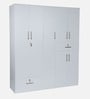 Kibo 5 Door Wardrobe In Off White Finish With Adjustable Shelf & Drawer
