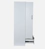 Kibo 5 Door Wardrobe With Adjustable Shelf In Off White With Mirror & Drawer