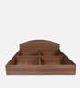 Kibo King Size Bed In Lyon Walnut Finish With Box Storage