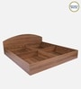 Kibo King Size Bed In Lyon Walnut Finish With Box Storage