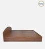 Kibo King Size Bed In Lyon Walnut Finish With Box Storage