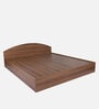Kibo King Size Bed In Lyon Walnut Finish With Box Storage