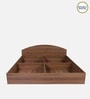 Kibo King Size Bed In Lyon Walnut Finish With Box Storage