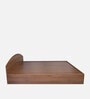 Kibo King Size Bed In Lyon Walnut Finish With Box Storage