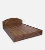 Kibo Queen Size Bed In Lyon Walnut Finish With Box Storage