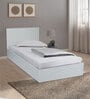 Kibo Single Bed In Off White Finish