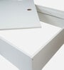 Kibo Single Bed In Off White Finish