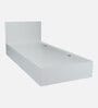 Kibo Single Bed In Off White Finish With Box Storage