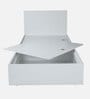 Kibo Single Bed In Off White Finish With Box Storage