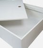 Kibo Single Bed In Off White Finish With Box Storage