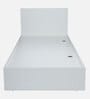 Kibo Single Bed In Off White Finish With Box Storage