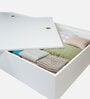 Kibo Single Bed In Off White Finish With Box Storage
