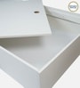 Kibo Single Bed In Off White Finish With Box Storage