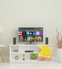 Kiddle Digitally Printed TV Console With UV Protected Coating In White Finish
