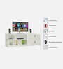 Kiddle Digitally Printed TV Console With UV Protected Coating In White Finish