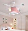 Kids  Helicopter Ceiling Fan with Light   Pink (With Remote)
