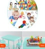 Kids Activity Table & Chair Set In Blue Colour