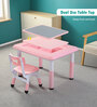 Kids Activity Table & Chair Set In Pink Colour