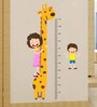 Kids and Giraffe Height Chart in Multicolour