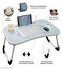 Kids Assorted Print Engineered Wood Foldable Study/Bed Table