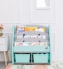 Multishelf Plastic Kids Bookshelf in Green & White Colour