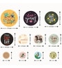 Set of 11 Decorative Life Theme Round Wall Art Stickers