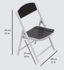 Kids Metal Activity Table in Black Colour With Chair