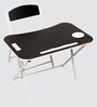 Kids Metal Activity Table in Black Colour With Chair