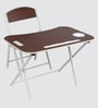 Kids Metal Activity Table in Brown Colour With Chair