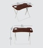 Kids Metal Activity Table in Dark Coffee Colour With Chair