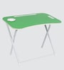 Kids Metal Activity Table in Green Colour With Chair