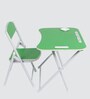 Kids Metal Activity Table in Green Colour With Chair