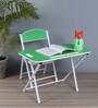 Kids Metal Activity Table in Green Colour With Chair