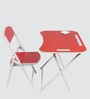 Kids Metal Activity Table in Red Colour With Chair