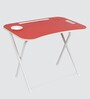 Kids Metal Activity Table in Red Colour With Chair