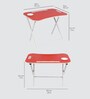Kids Metal Activity Table in Red Colour With Chair