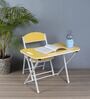 Kids Metal Activity Table in Yellow Colour With Chair