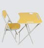 Kids Metal Activity Table in Yellow Colour With Chair