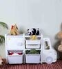 Vehicle Plastic Toy Organizer in White Colour