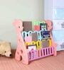 Plastic Kids Bookshelf in Pink & Multi Colour