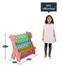 Plastic Kids Bookshelf in Pink & Multi Colour