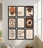 Coffee Theme Wall Art Framed Set of 9
