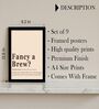 Coffee Theme Wall Art Framed Set of 9