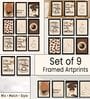 Coffee Theme Wall Art Framed Set of 9