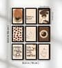 Coffee Theme Wall Art Framed Set of 9