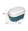 Raspberry Plastic Kids Storage Box in Green Colour
