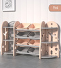 Kids Storage Shelves In Pink Colour