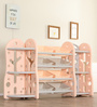 Kids Storage Shelves In Pink Colour