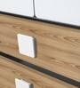 Bologna Kids 2 Door Wardrobe in Brown & White Finish